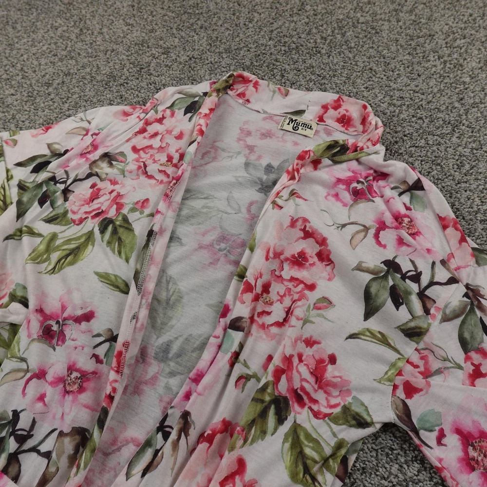 Show Me‎ Your Mumu Robe Womens One Size Pink Floral Kimono Belted Lounge Wrap